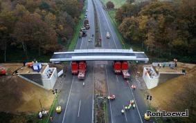 Dipl.-Ing. Michael Girmscheid und Dipl.-Ing. Thorsten Balder und ihre Schnellbaubrücke